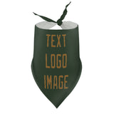 Custom Dark Green Khaki Pet Scarf
