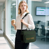 Custom Dark Green Khaki Lunch Bag