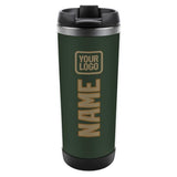 Custom Dark Green Light Khaki Stainless Steel Water Cup