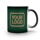 Custom Dark Green Light Khaki Magic Mug