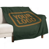 Custom Dark Green Khaki Blanket