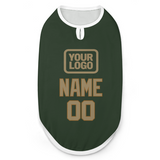 Custom Dark Green Light Khaki Pet Vest