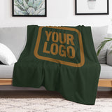 Custom Dark Green Khaki Blanket