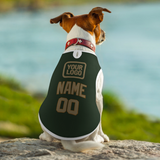 Custom Dark Green Light Khaki Pet Vest