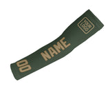 Custom Dark Green Light Khaki Arm Sleeve