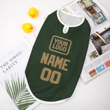 Custom Dark Green Light Khaki Pet Vest