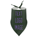 Custom Dark Green Light Purple Pet Scarf