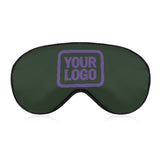 Custom Dark Green Light Purple Sleep Mask