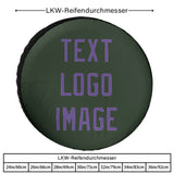 Custom Dark Green Light Purple Truck Tires