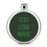 Custom Dark Green Emerald Green Hip Flask
