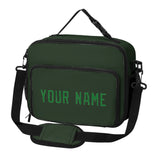 Custom Dark Green Emerald Green Lunch Bag