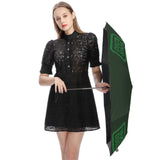 Custom Dark Green Emerald Green Automatic Umbrella