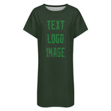 Custom Dark Green Emerald Green Nachthemd