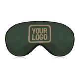 Custom Dark Green Light Khaki Sleep Mask