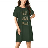 Custom Dark Green Light Khaki Nachthemd