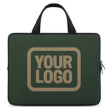 Custom Dark Green Light Khaki Laptop Bag