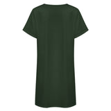 Custom Dark Green Light Khaki Nachthemd