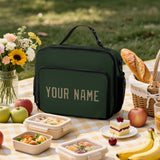 Custom Dark Green Light Khaki Lunch Bag