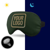 Custom Dark Green Light Khaki Sleep Mask
