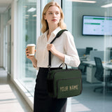 Custom Dark Green Light Khaki Lunch Bag