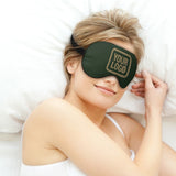 Custom Dark Green Light Khaki Sleep Mask