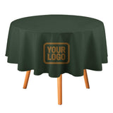Custom Dark Green Khaki Round Table Cloth