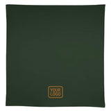 Custom Dark Green Light Khaki Square Table Cloth