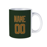 Custom Dark Green Khaki Mug