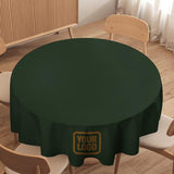 Custom Dark Green Khaki Round Table Cloth