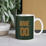 Custom Dark Green Khaki Mug