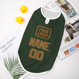 Custom Dark Green Khaki Pet Vest