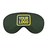 Custom Dark Green Light Yellow Sleep Mask