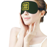 Custom Dark Green Light Yellow Sleep Mask
