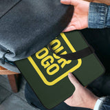Custom Dark Green Light Yellow Laptop Bag