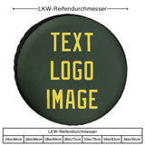 Custom Dark Green Light Yellow Truck Tires