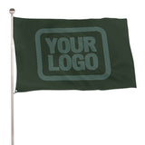 Custom Dark Green Blue Green Flag