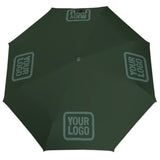 Custom Dark Green Blue Green Automatic Umbrella