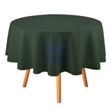 Custom Dark Green Blue Round Table Cloth