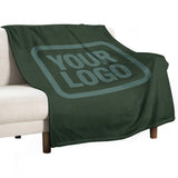 Custom Dark Green Blue Green Blanket