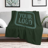 Custom Dark Green Blue Green Blanket