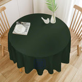 Custom Dark Green Blue Round Table Cloth