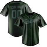 Custom Dark Green & Blue Green Colors Design Sports Baseball Jersey
