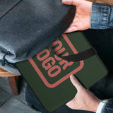 Custom Dark Green Copper Rose Laptop Bag