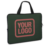 Custom Dark Green Copper Rose Laptop Bag