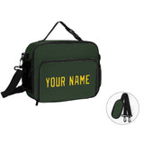 Custom Dark Green Gold Lunch Bag