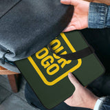 Custom Dark Green Gold Laptop Bag