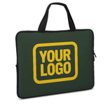 Custom Dark Green Gold Laptop Bag