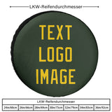 Custom Dark Green Gold Truck Tires