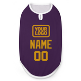 Custom Purple Yellow Pet Vest