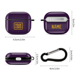 Custom Purple Yellow AirPods Case (3rd Generation)